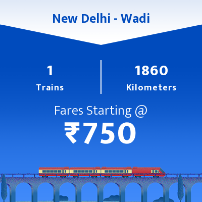 New Delhi To Wadi Trains